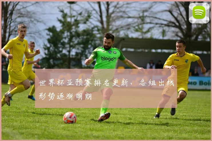 世界杯亚预赛排名更新，各组出线形势逐渐明朗