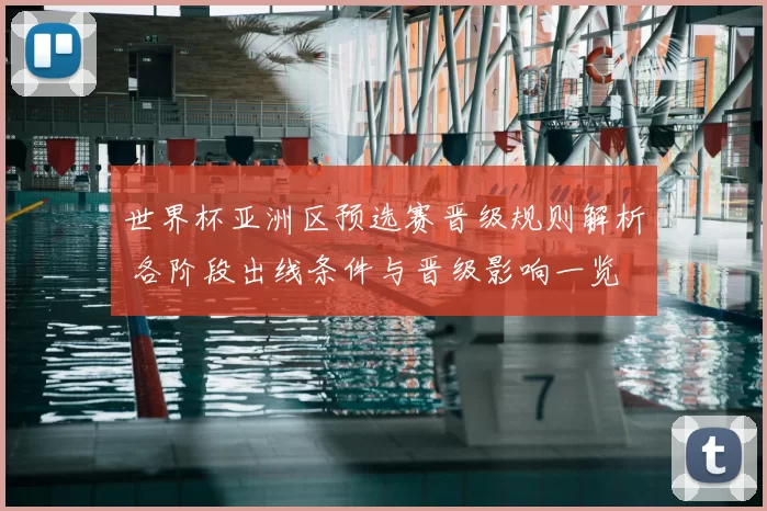世界杯亚洲区预选赛晋级规则解析 各阶段出线条件与晋级影响一览